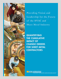 Cover Sheet - Quantifying The Impact of Change Order for Sheet Metal Contractors