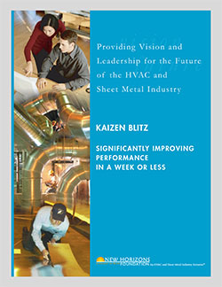 Cover Sheet of Kaizen-Blitz - Significantly Improving Performance in a Week or Less