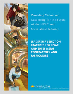 Cover Sheet - Leadership Selection Practices for HVAC & Sheet Metal Contractors