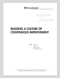 Cover Sheet - Building a Culture of Continuous Improvement