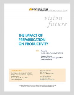 Cover Sheet - Impact of Prefabrication on Productivity